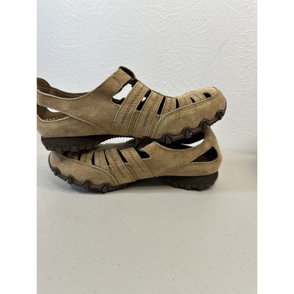 Skechers Open Air Active Outdoor Beige Tan Suede Leather Shoes Womens US Size 6 - Picture 6 of 8